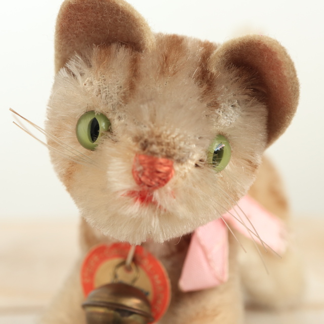 アンティーク シュタイフ ネコ Steiff Tapsy 8cm