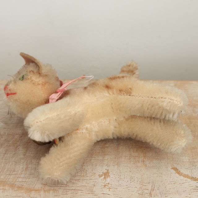 ビンテージ　シュタイフ　Tapsy 猫　トラ猫 アンティーク シュタイフ ネコ Steiff Tapsy 8cm