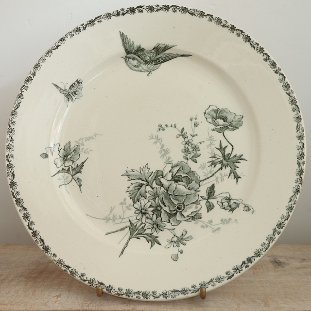 アンティーク プレート 皿 フランス ショワジールロワ製 CHOISY LE ROI