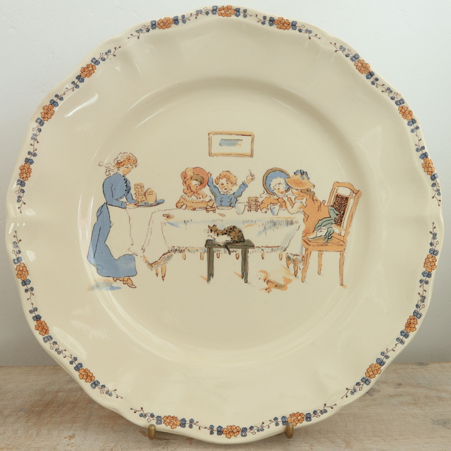 ENFANTS RICHARD プレート 皿 フランス サルグミンヌ製 SARREGUEMINES