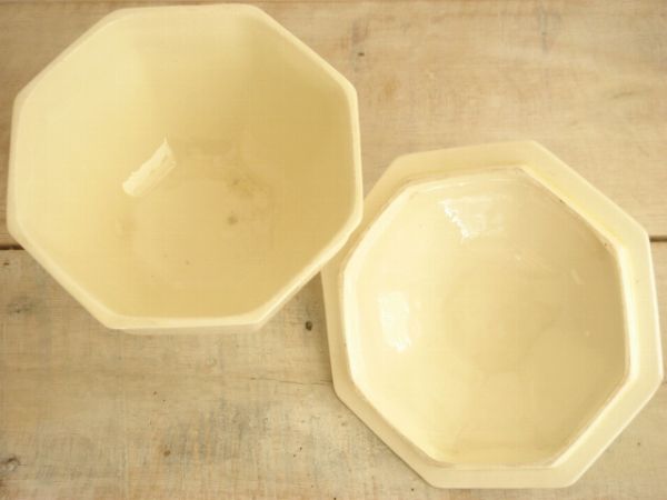 アンティーク シュガーボウル Montereau オクトゴナル
