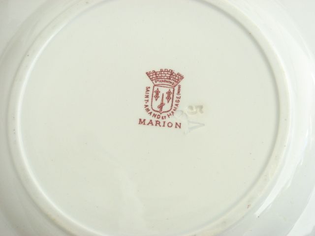 アンティーク皿 St.Amand & HAMAGE MARION