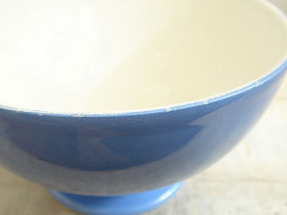アンティークカフェオレボウル ルルド  LOURDES Creil et Montereau製