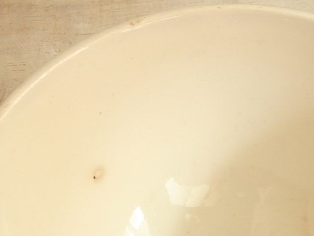 アンティーク カフェオレボウル ミントグリーン レース プチ Digoin & Sarreguemines