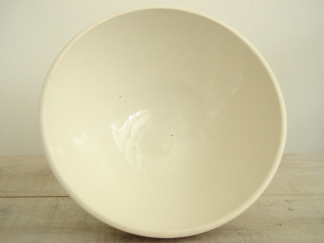 アンティーク カフェオレボウル 花のステンシル Digoin & Sarreguemines
