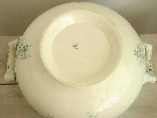 鳥のアンティークスーペリエ Creil et Montereau LINOTTE