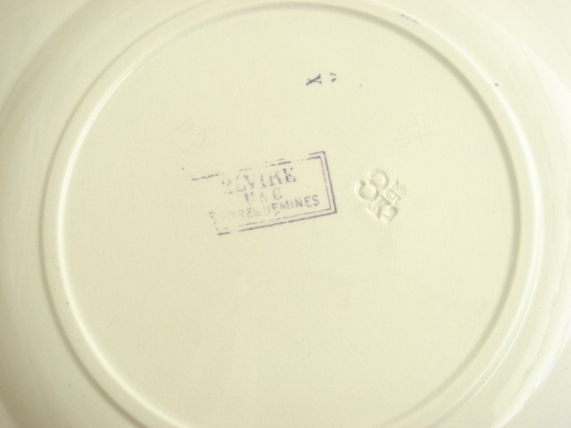 アンティーク皿 ELVIRE U&C SARREGUEMINES製