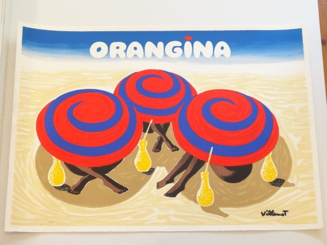 ORANGINA オランジーナ リトグラフポスター VILLEMOT ヴェルナー