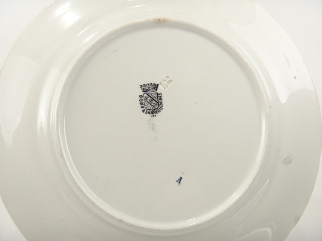 アンティーク皿 Les Fleurs No8 Le Coquelicot DIGOIN et SARREGUEMINES製