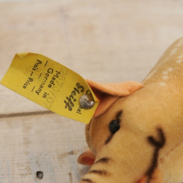 アンティーク シュタイフ ウリボウ イノシシ Steiff Young wild boar 7cm