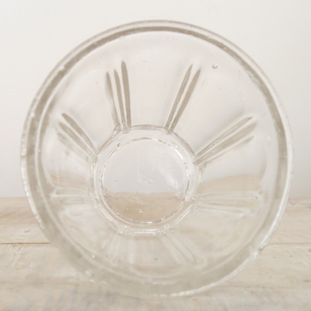 フランス アンティーク ジャムポット ガラス製