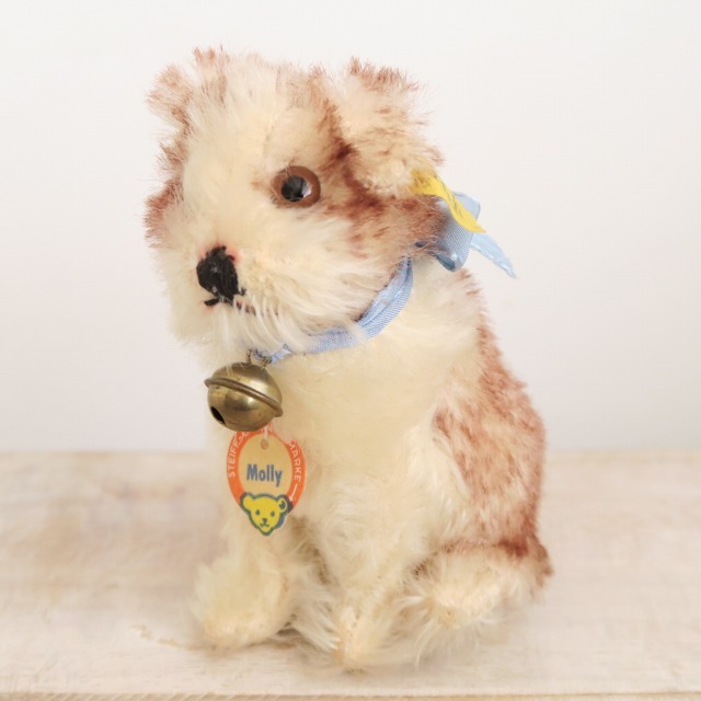 アンティーク シュタイフ 子犬 Steiff Molly 10cm