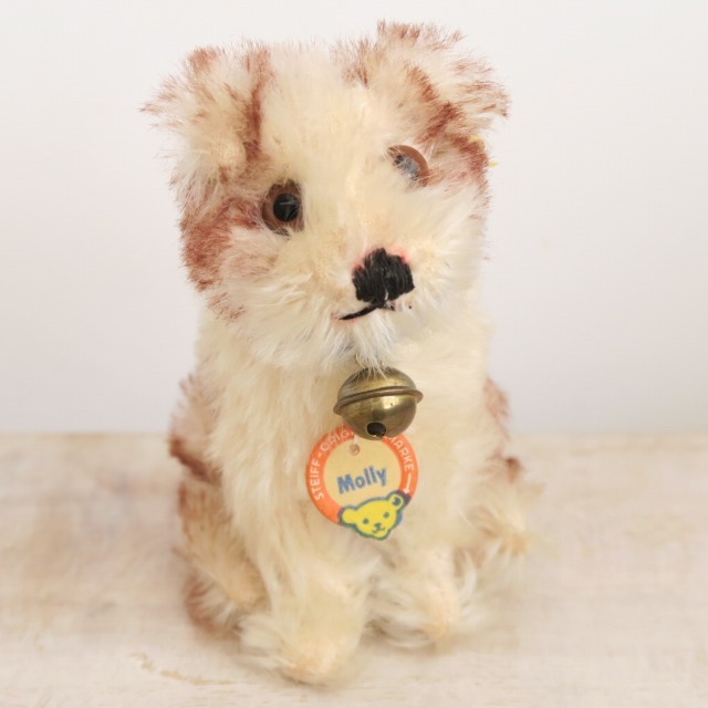 アンティーク シュタイフ 子犬 Steiff Molly 10cm