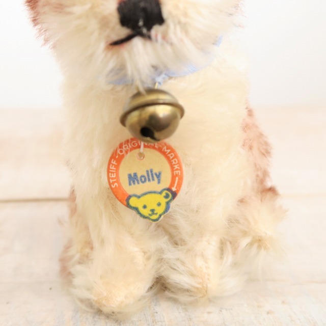 アンティーク シュタイフ 子犬 Steiff Molly 10cm