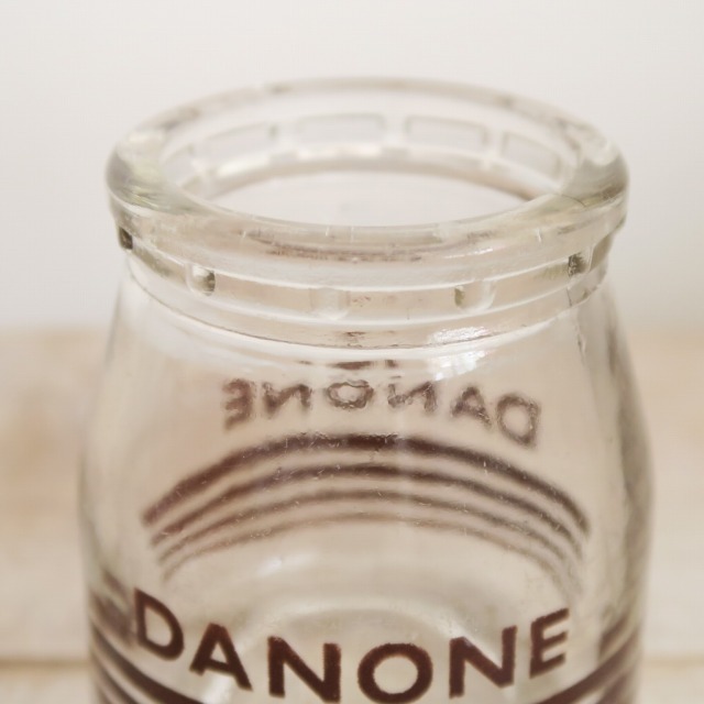 ダノン アンティーク ヨーグルトポット ガラス製 DANONE