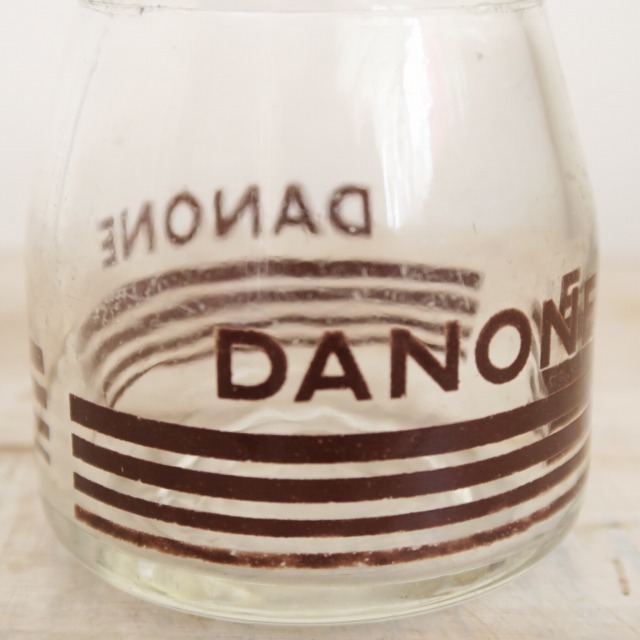 ダノン アンティーク ヨーグルトポット ガラス製 DANONE