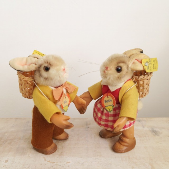 アンティーク シュタイフ ウサギ Steiff Bib 12cm
