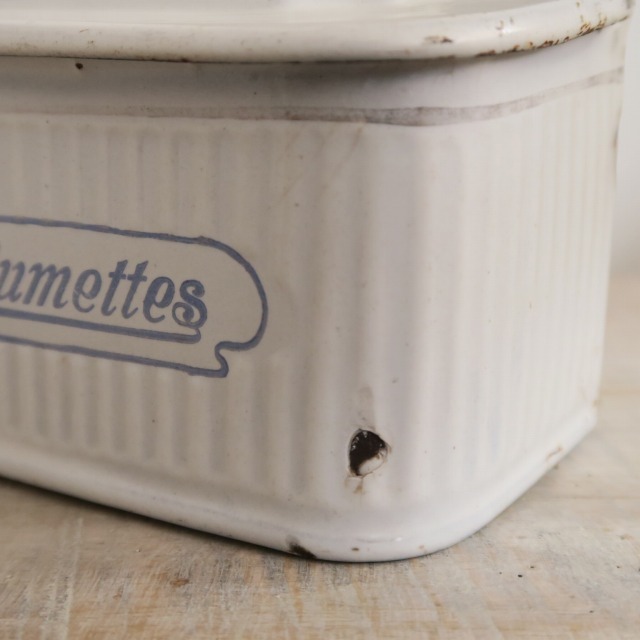 BF社 アンティーク ホウロウ アリュメット缶 マッチ入れ ALLUMETTES