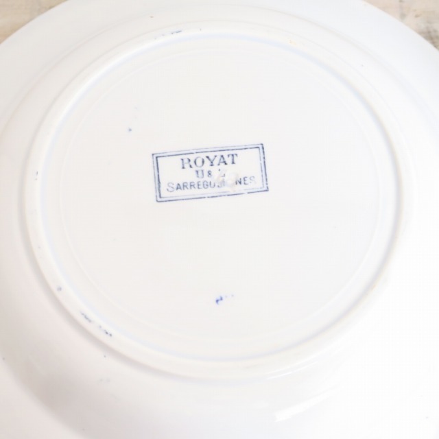 アンティーク深皿 ROYAT U&C SARREGUEMINES製