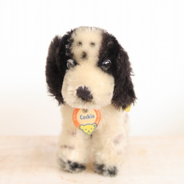 アンティーク シュタイフ コッカースパニエル Steiff Cockie 12cm