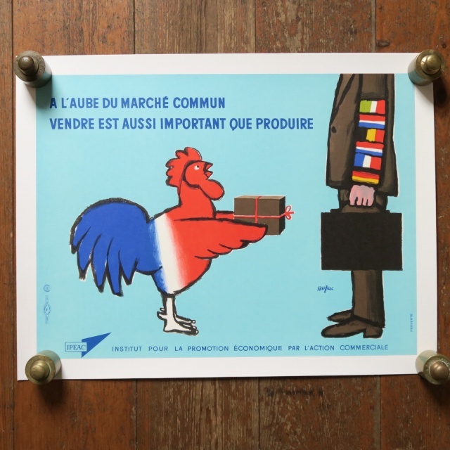 サヴィニャック フランス貿易経済振興会 ヴィンテージポスター Savignac IPEAC