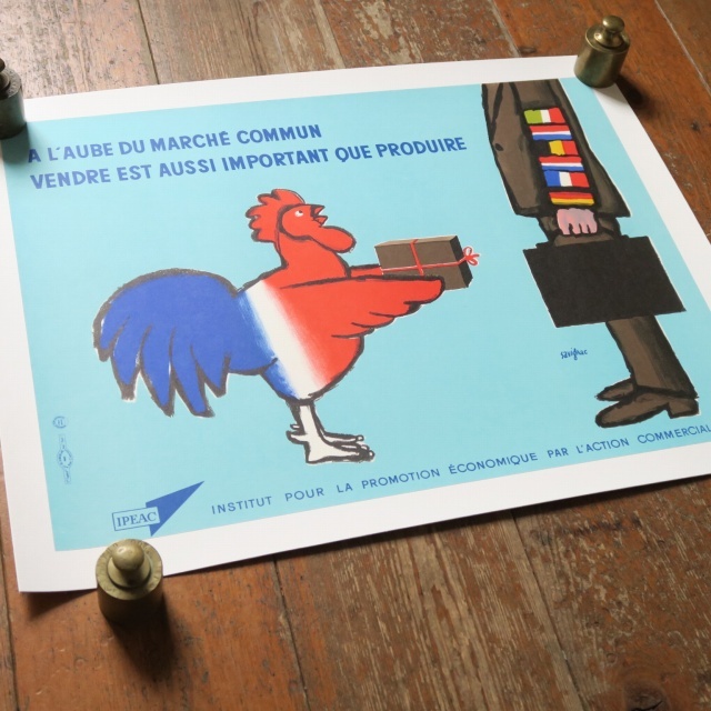 サヴィニャック フランス貿易経済振興会 ヴィンテージポスター Savignac IPEAC