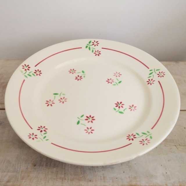 お値下げ　アンティークBadonviller 花柄皿 ディッシュ お値下げ アンティークBadonviller 花柄皿 ディッシュ