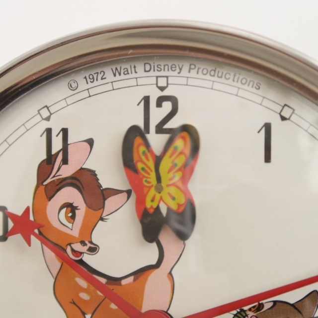 ウォルト・ディズニー 小鹿のバンビ ビンテージ目覚まし時計 BAMBI BAYARD製