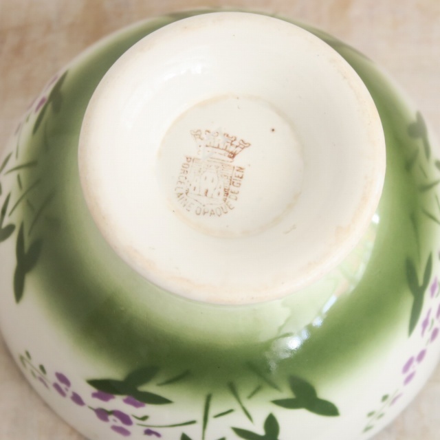 アンティーク カフェオレボウル クワイ ジアン製 GIEN