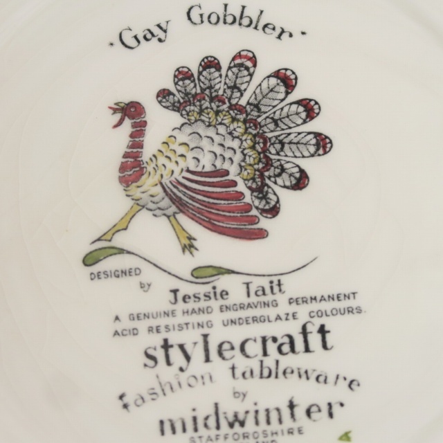 ミッドウィンター 七面鳥 プレート MIDWINTER Gay Gobbler
