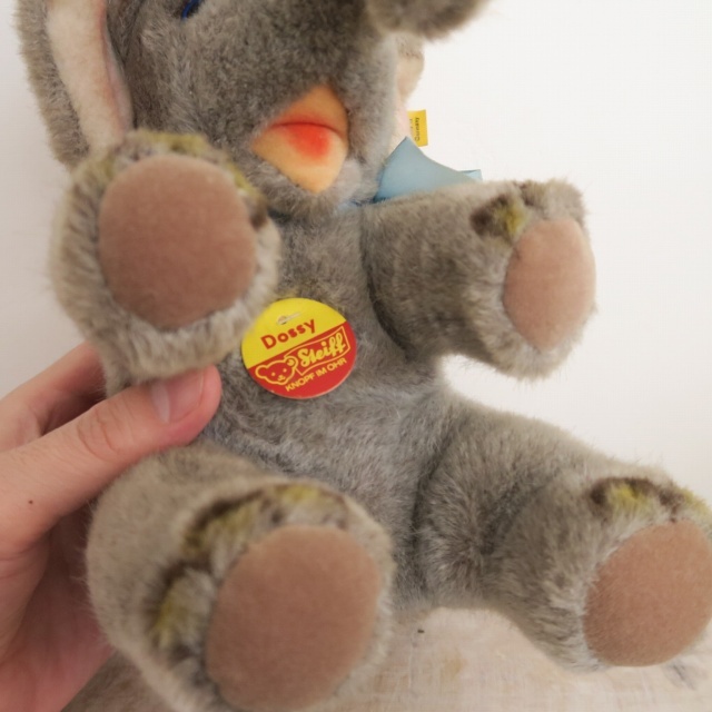 アンティーク シュタイフ ゾウ Steiff Dossy 22cmサイズ
