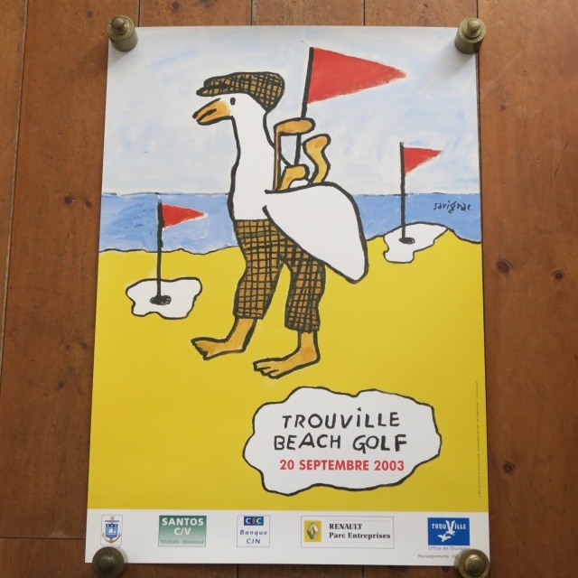 サヴィニャック トゥルーヴィルでビーチゴルフ ポスター Savignac BEACH GOLF DE TROUVILLE