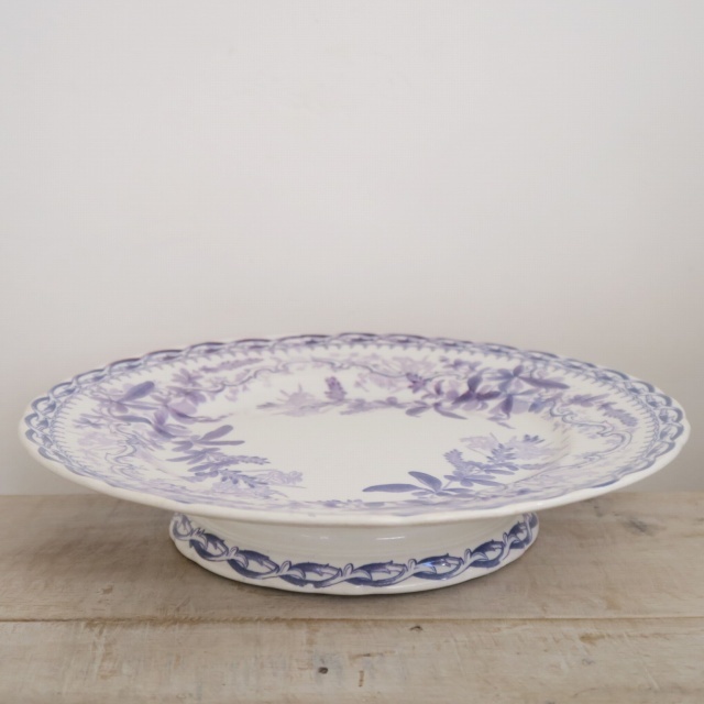 アンティークコンポティ フローラ フランス クレイユモントロー製 FLORA Creil Montereau