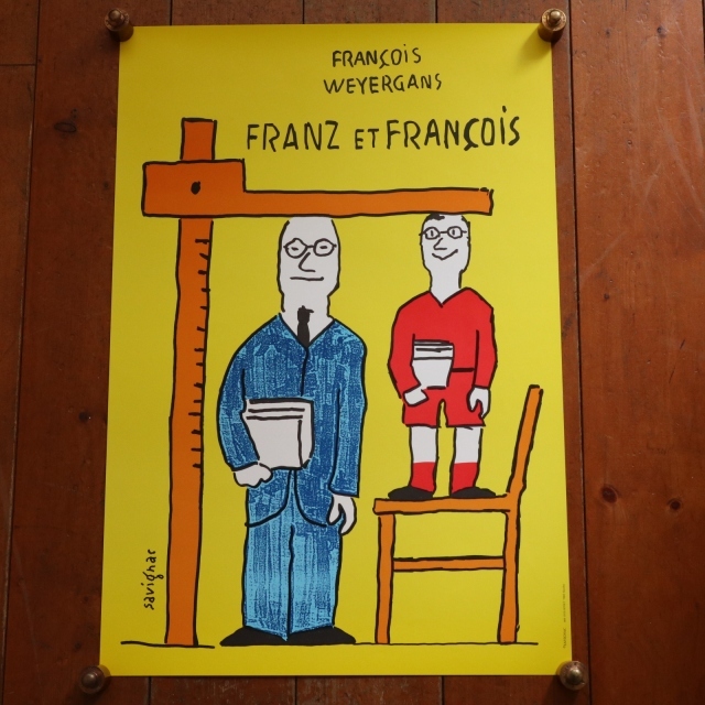 サヴィニャック フランツとフランソワ ビンテージポスター Savignac FRANZ ET FRANCOIS