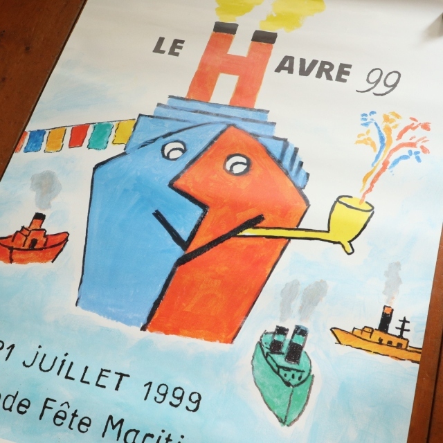 サヴィニャック ル・アーブル 99 ビンテージポスター Savignac Le Havre 99