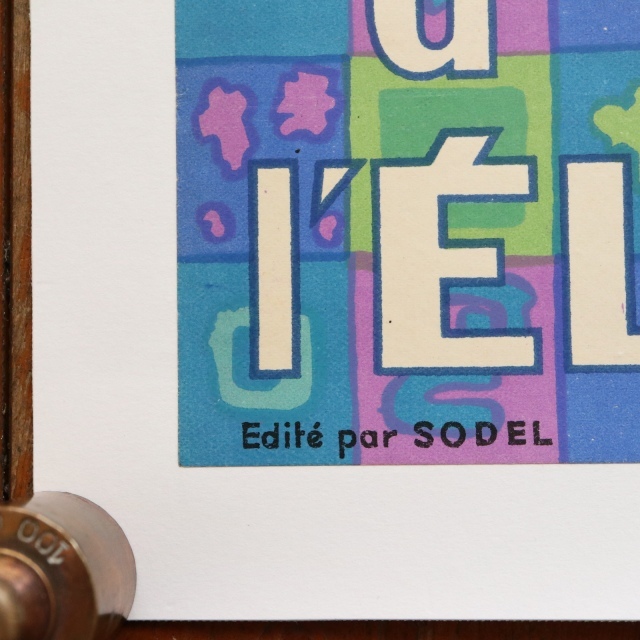 ルフォール・オプノ ビンテージポスター  Lefor Openo je cuIsine a l'ELECTRICITE