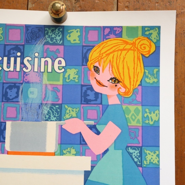 ルフォール・オプノ ビンテージポスター  Lefor Openo je cuIsine a l'ELECTRICITE