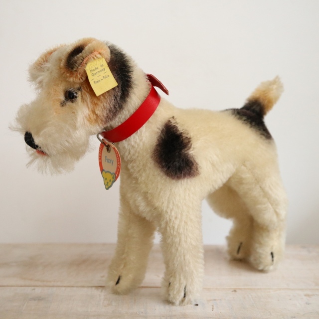 アンティーク シュタイフ ワイヤー フォックス テリア Steiff Foxy 17cm サイズ