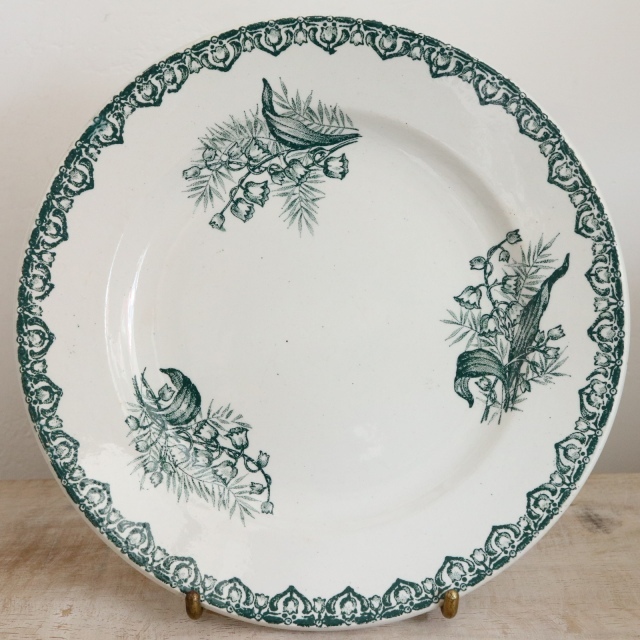 アンティーク プレート スズラン デザート皿 MUGUET フランス  