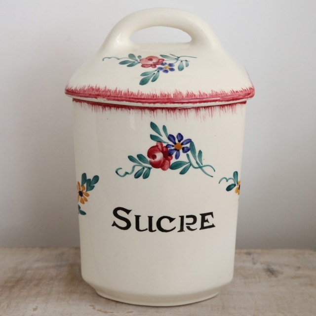 アンティーク キャニスター SUCRE 砂糖 フランス サルグミンヌ製