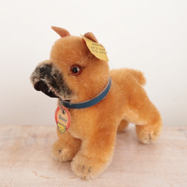 アンティーク シュタイフ ボクサー Steiff Boxer 10cm