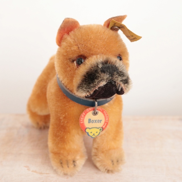 アンティーク シュタイフ ボクサー Steiff Boxer 10cm