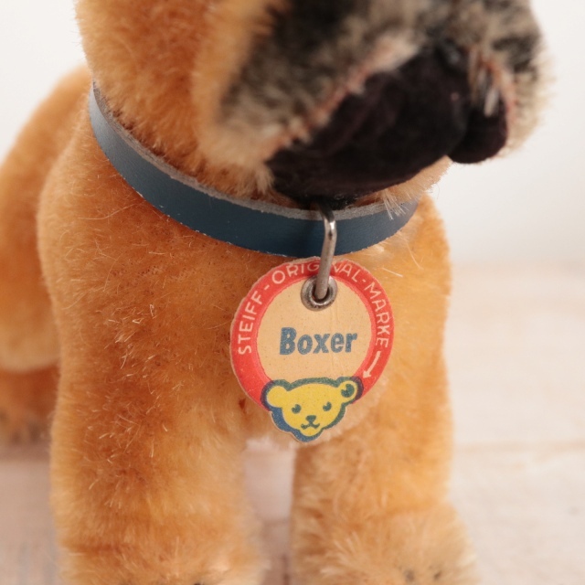 アンティーク シュタイフ ボクサー Steiff Boxer 10cm