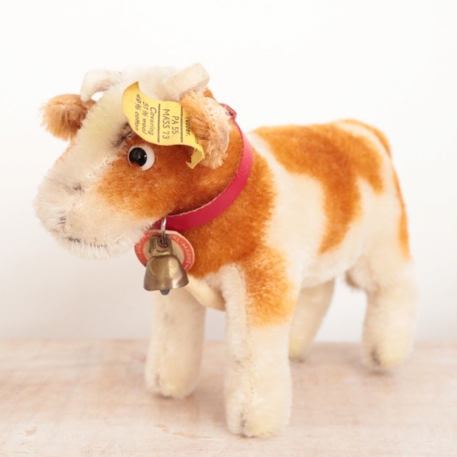 アンティーク シュタイフ 牛 Steiff Bessy 12cm