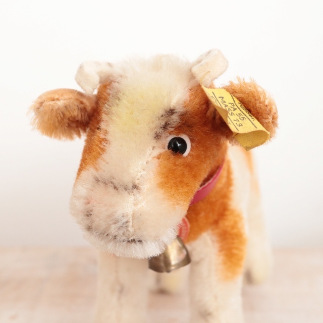 アンティーク シュタイフ 牛 Steiff Bessy 12cm