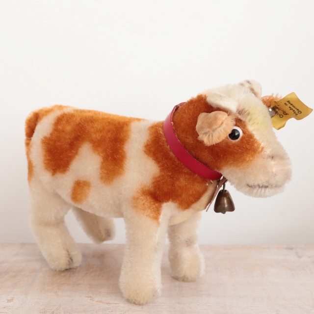 アンティーク シュタイフ 牛 Steiff Bessy 12cm