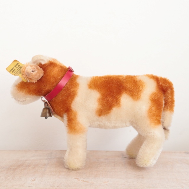 アンティーク シュタイフ 牛 Steiff Bessy 12cm