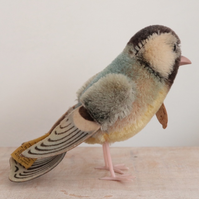 アンティーク シュタイフ シジュウカラ 小鳥 Steiff Meise 10cm