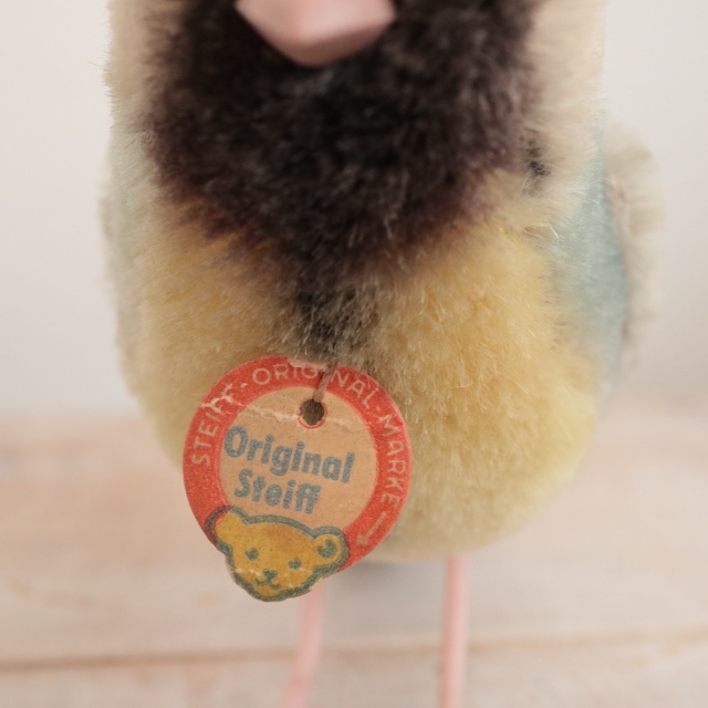 アンティーク シュタイフ シジュウカラ 小鳥 Steiff Meise 10cm