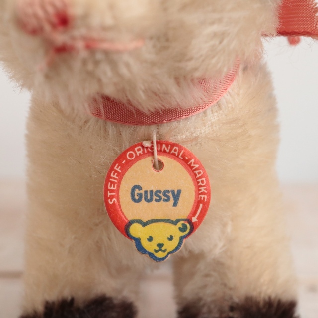 アンティーク シュタイフ ネコ Steiff Gussy 12cm